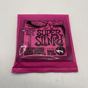 Ernie Ball 2223 Super Slinky Nickel Wound Electric Guitar Strings Gauges 9-42